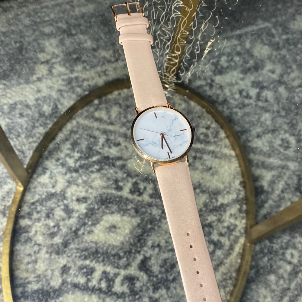 Altar'd State Pastel Pink Marble Watch